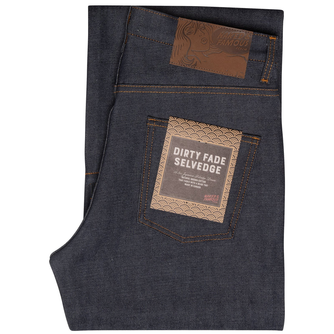 Naked &amp; Famous - Strong Guy - Dirty Fade Selvedge 14.5 oz - Vintage Jeans