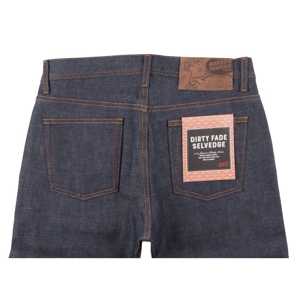 Naked &amp; Famous - Strong Guy - Dirty Fade Selvedge 14.5 oz - Vintage Wear