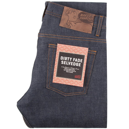Naked &amp; Famous - True Guy - Dirty Fade Selvedge 14.5 oz - Vintage Wear